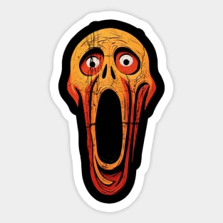 artificial bulo's scream Sticker